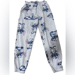Disney Gray pants Bottoms with Blue Character Design